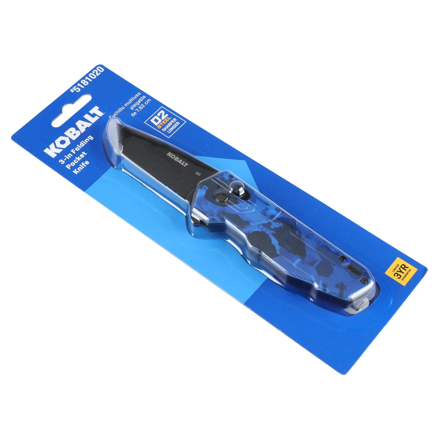 Kobalt 3-in Steel Tanto Pocket Knife 13 Kobalt 3-in Steel Tanto Pocket Knife - Image 13