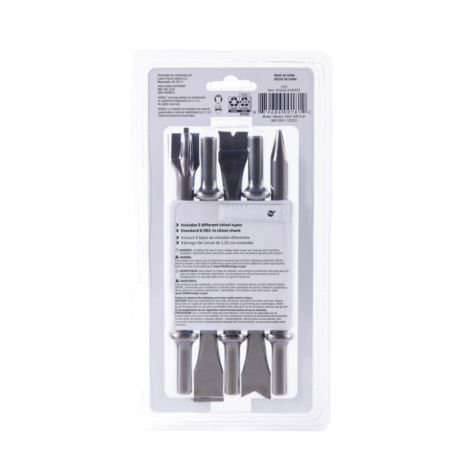 Kobalt 5-Piece Hammer Chisel Set 9 Kobalt 5-Piece Hammer Chisel Set - Image 9