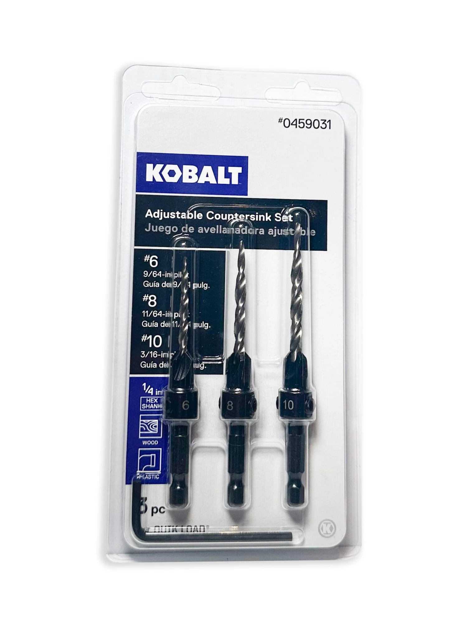 Kobalt 3 -Piece Left Handed/Right Handed X High-speed Steel Countersink Twist Drill Bit Set 2 Kobalt 3 -Piece Left Handed/Right Handed X High-speed Steel Countersink Twist Drill Bit Set - Image 2