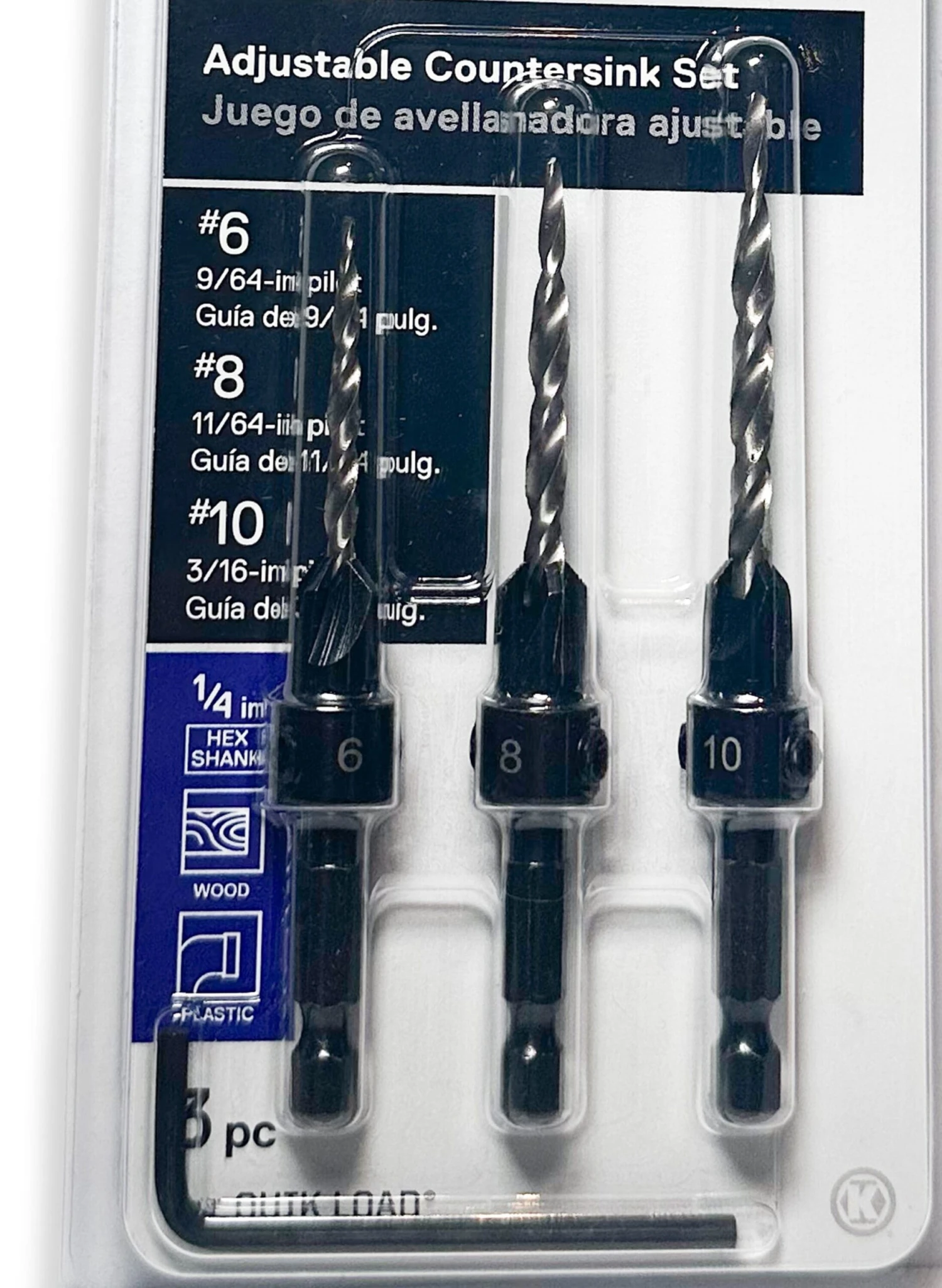 Kobalt 3 -Piece Left Handed/Right Handed X High-speed Steel Countersink Twist Drill Bit Set 5 Kobalt 3 -Piece Left Handed/Right Handed X High-speed Steel Countersink Twist Drill Bit Set - Image 5