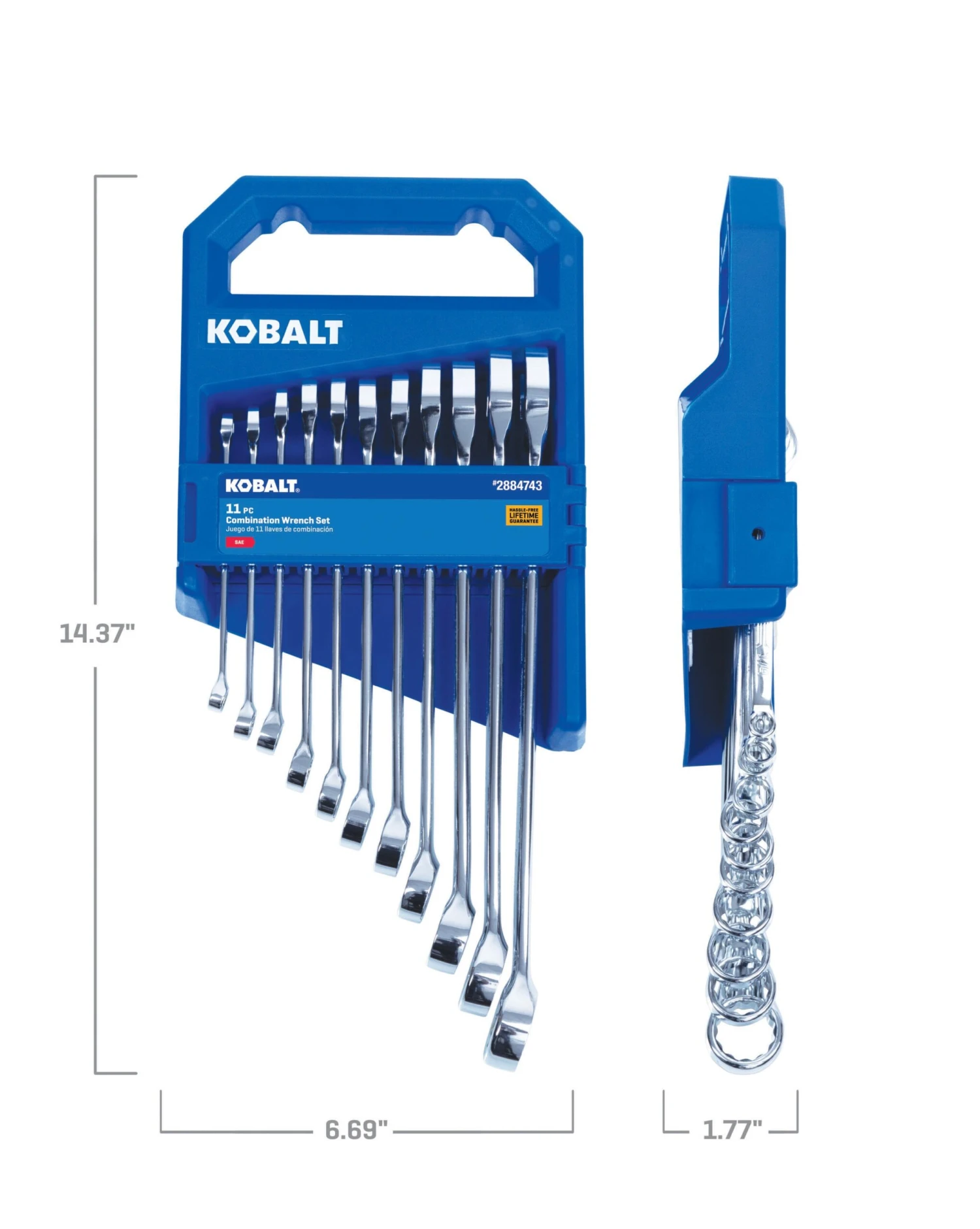 Kobalt 11 -Piece Set 12-point Standard (SAE) Standard Combination Wrench (no Case) 11 Kobalt 11 -Piece Set 12-point Standard (SAE) Standard Combination Wrench (no Case) - Image 11
