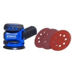 Homepage Static 18 Kobalt 24-Volt Brushless Variable Speed Random Orbital Cordless Sander With Dust Management (Battery Not Included)