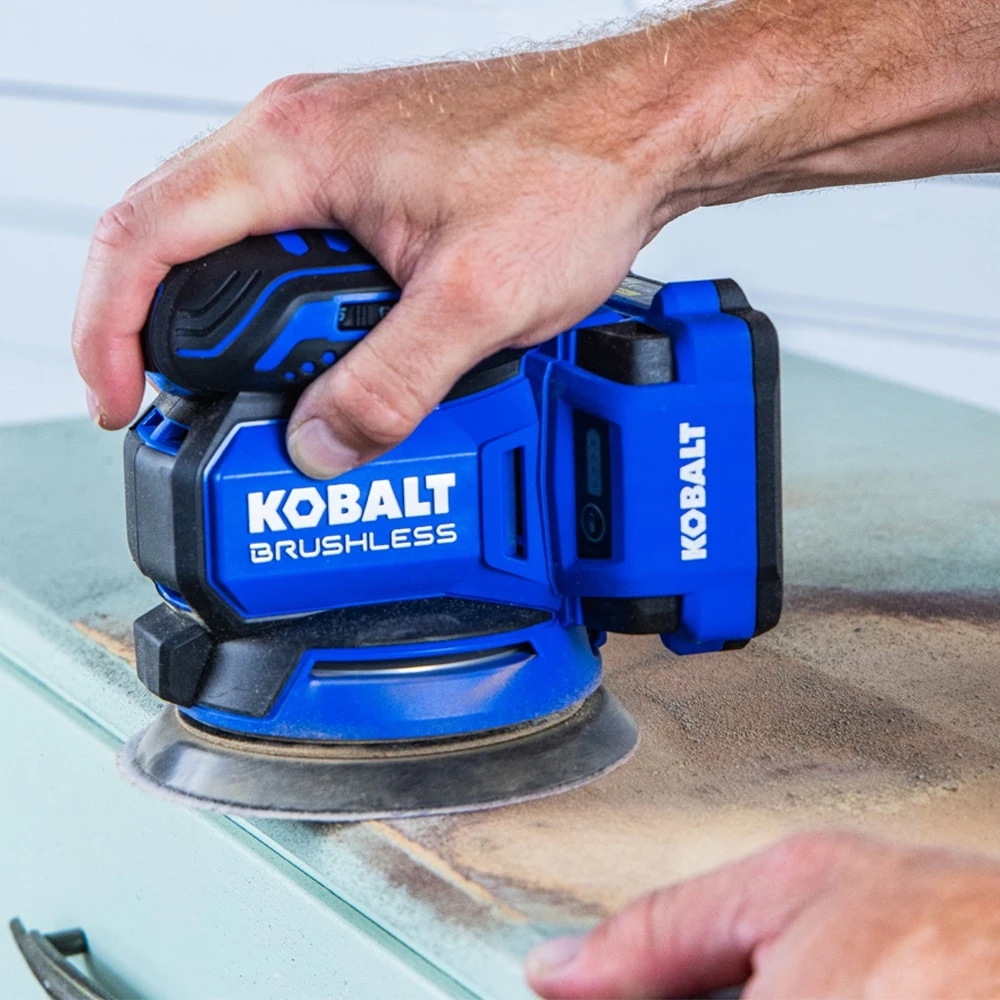 Kobalt 24-Volt Brushless Variable Speed Random Orbital Cordless Sander With Dust Management (Battery Not Included) 14 Kobalt 24-Volt Brushless Variable Speed Random Orbital Cordless Sander With Dust Management (Battery Not Included) - Image 14