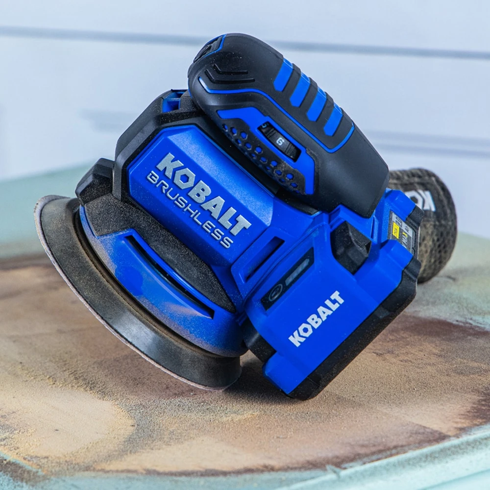 Kobalt 24-Volt Brushless Variable Speed Random Orbital Cordless Sander With Dust Management (Battery Not Included) 16 Kobalt 24-Volt Brushless Variable Speed Random Orbital Cordless Sander With Dust Management (Battery Not Included) - Image 16