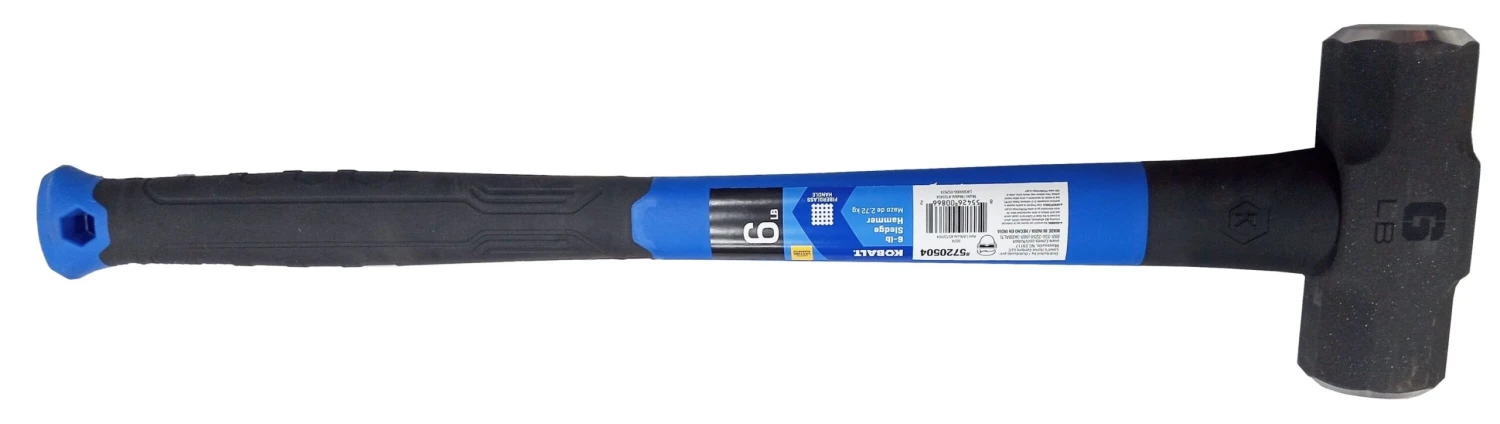 Kobalt 6 -lb Steel Head Fiberglass Handle Demolition Sledge Hammer 7 Kobalt 6 -lb Steel Head Fiberglass Handle Demolition Sledge Hammer - Image 7