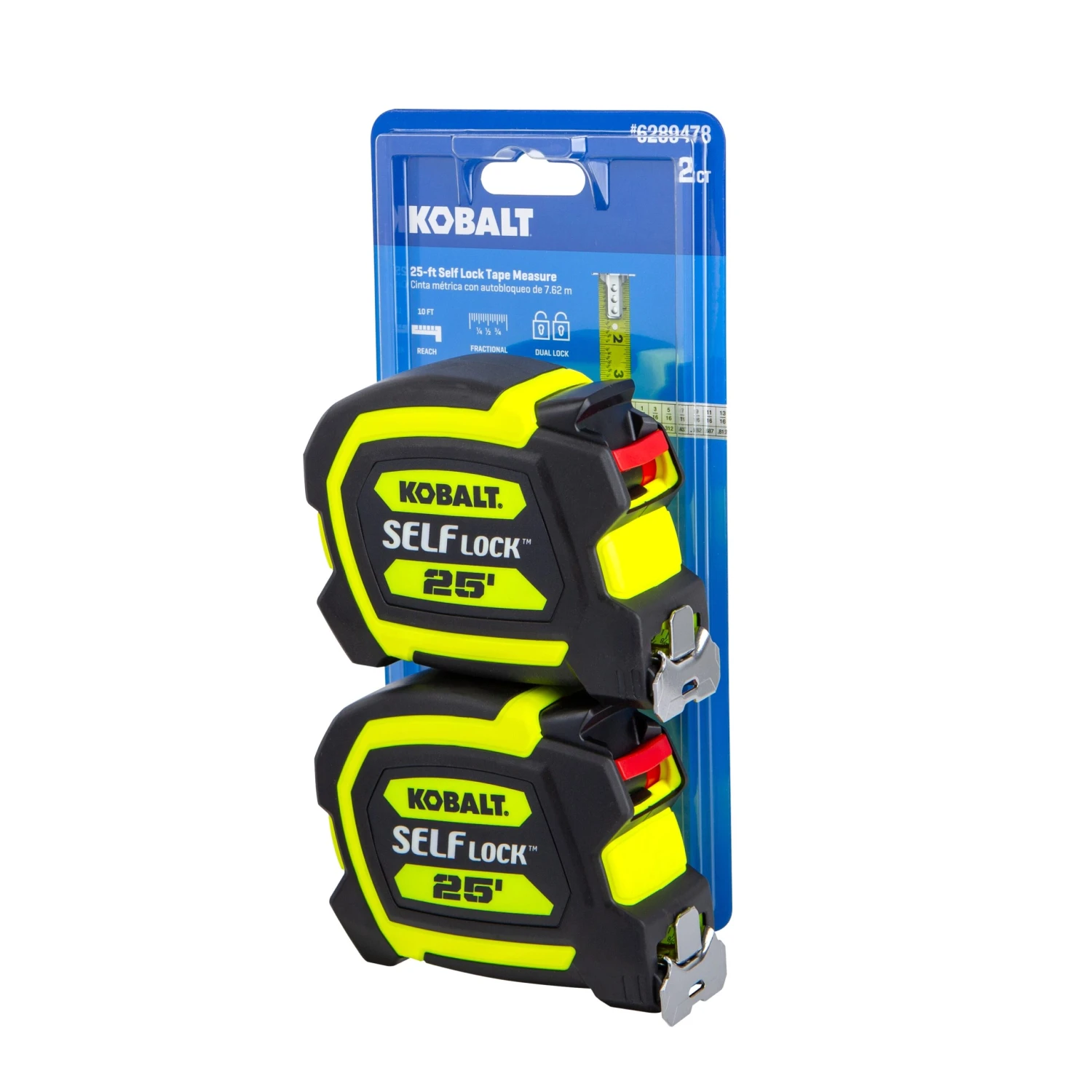Kobalt Self Lock 2 -Pack 25-ft Auto Lock Tape Measure 7 Kobalt Self Lock 2 -Pack 25-ft Auto Lock Tape Measure - Image 7