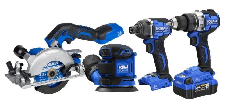 Kobalt 24-volt 4 -Tool Brushless Power Tool Combo Kit ( 1 -Batteries Included And Charger Included )
