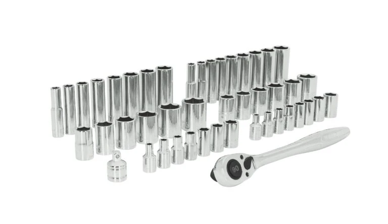 Kobalt 46 -Piece Standard (SAE) And Metric Mechanics Tool Set With Hard Case