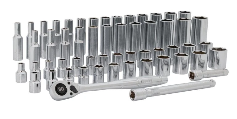 Kobalt 55 -Piece Metric And Standard (SAE) Mechanics Tool Set With Hard Case