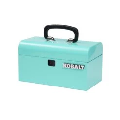 Kobalt Portable Mini Toolbox 10.83-in W X 5.91-in H X 5.91-in D Teal Steel Tool Box