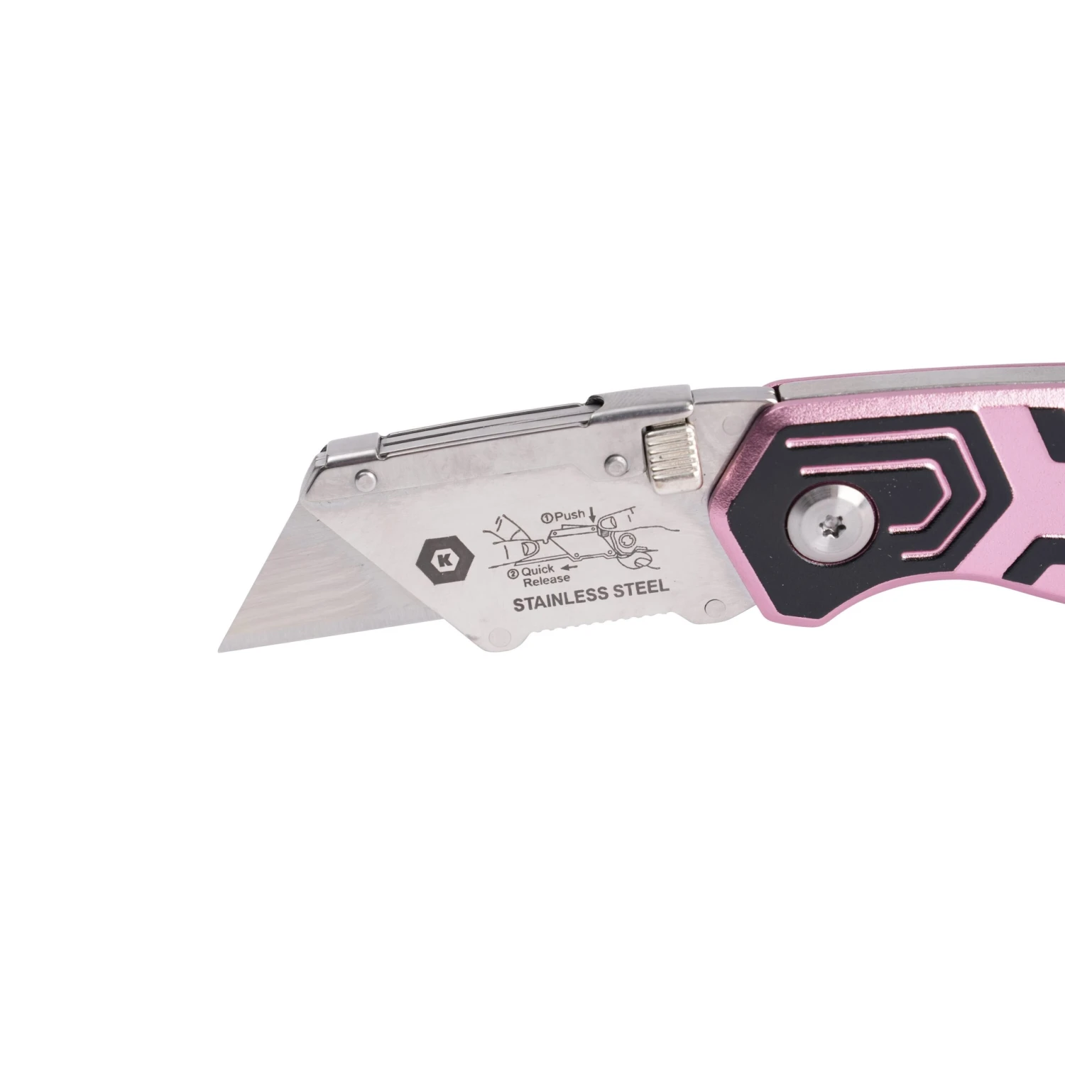Kobalt Pink 3pk Lockback 3/4-in 3 -Blade Folding Utility Knife 3 Kobalt Pink 3pk Lockback 3/4-in 3 -Blade Folding Utility Knife - Image 3
