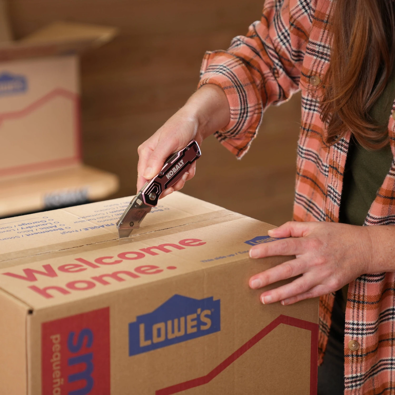 Kobalt Pink 3pk Lockback 3/4-in 3 -Blade Folding Utility Knife 4 Kobalt Pink 3pk Lockback 3/4-in 3 -Blade Folding Utility Knife - Image 4